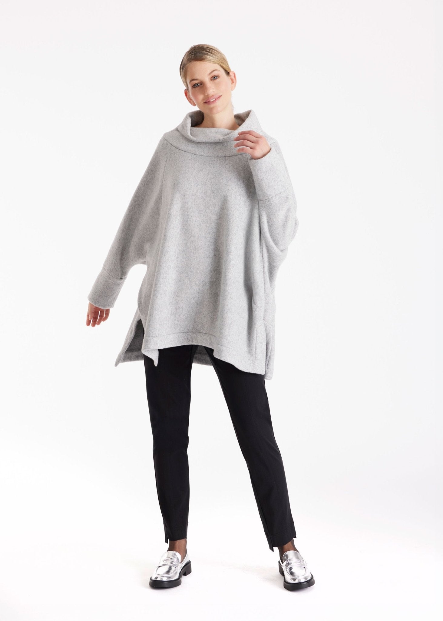 Oversized Pullover SUSPENSA mit hohem Kragen - FOX'S - Fashion