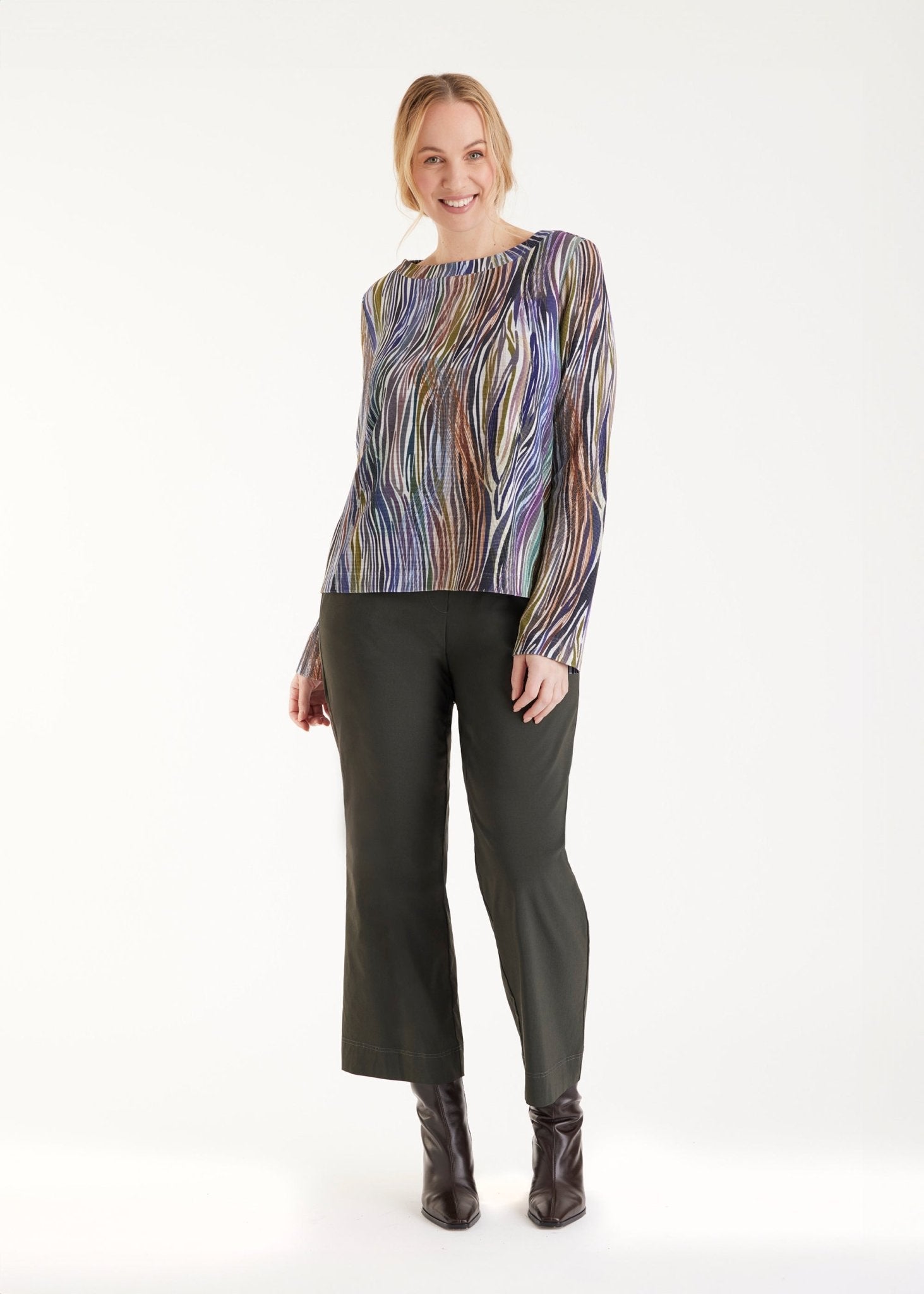 Pullover APULO aus Viskose mit U - Boot - Ausschnitt - FOX'S - Fashion