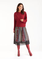 Pullover OLOVA mit U - Boot - Ausschnitt und Biesen - FOX'S - Fashion