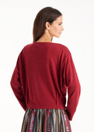 Pullover OLOVA mit U - Boot - Ausschnitt und Biesen - FOX'S - Fashion