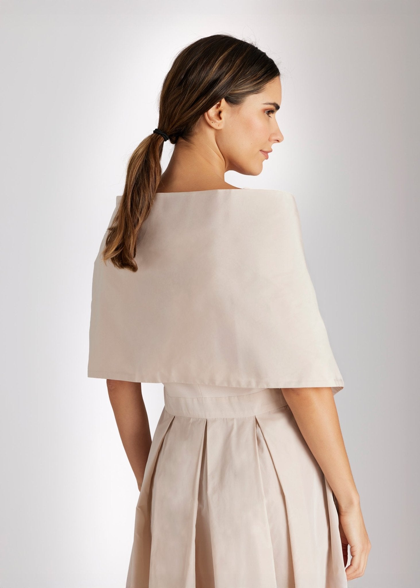 Rechteckige Stola STOLIA aus Taft mit Durchzugschlitz - FOX'S - Fashion