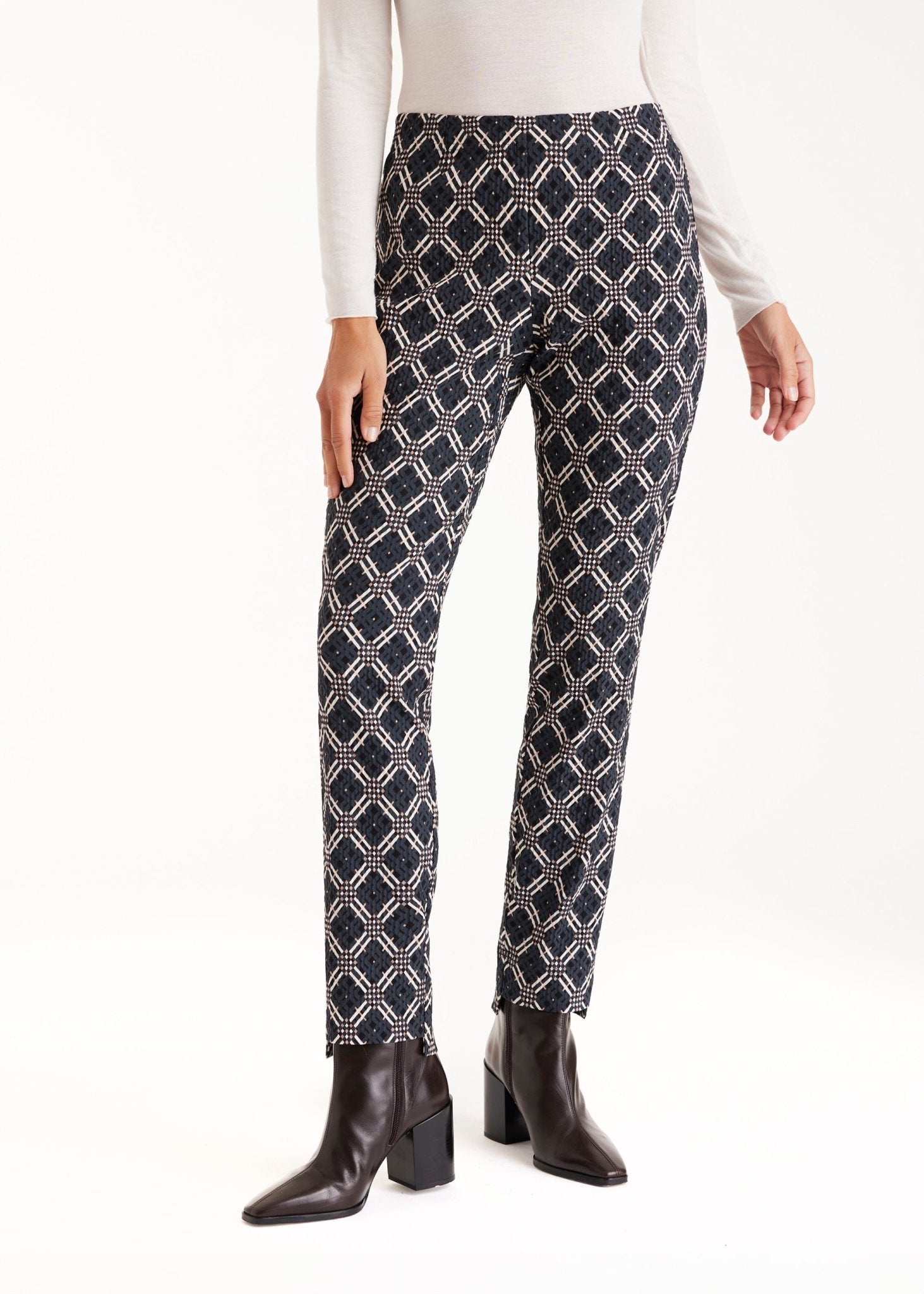 Schmale Hose ELLISSA mit Gummibund - FOX'S - Fashion