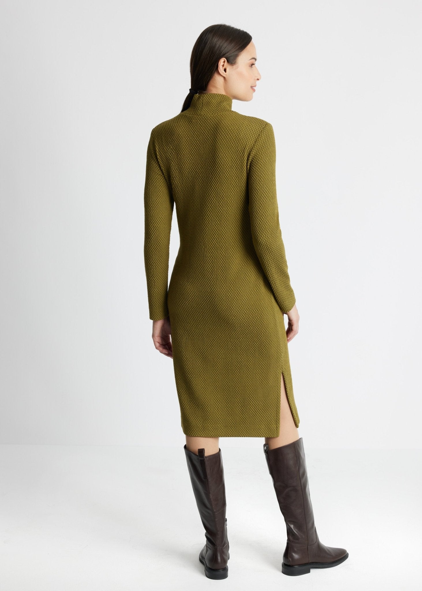Schmales Kleid PANOLI aus Viskose-Mix mit Stretch - FOX'S-Fashion
