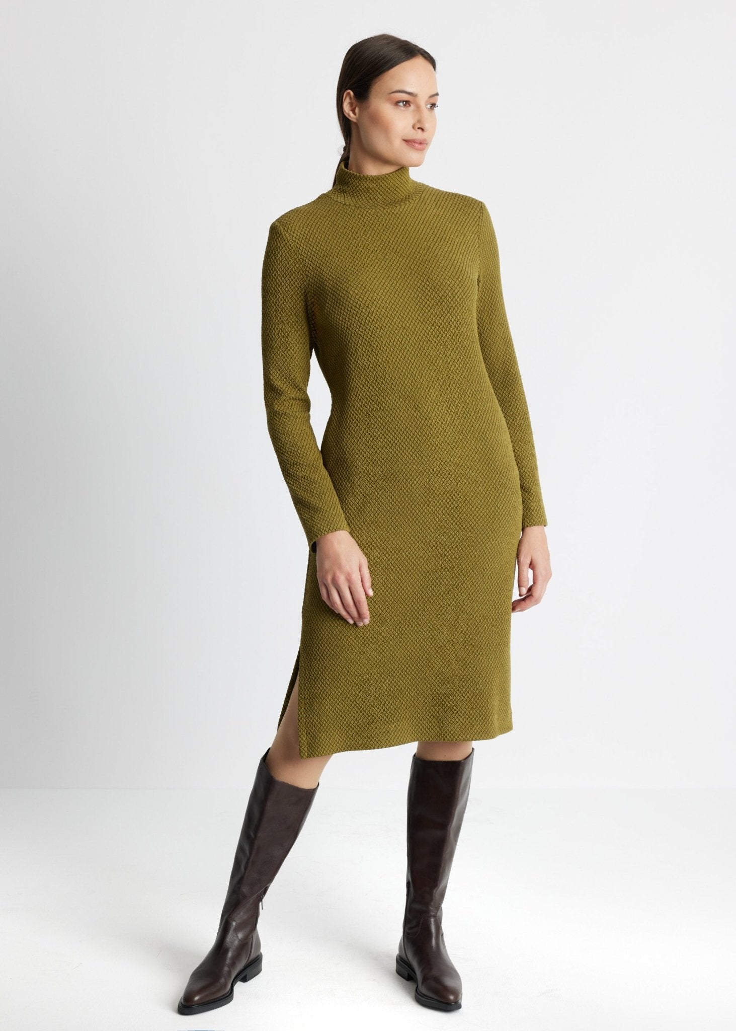 Schmales Kleid PANOLI aus Viskose-Mix mit Stretch - FOX'S-Fashion