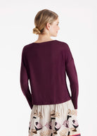 Shirt CISQUIT mit Wasserfallkragen und langem Arm - FOX'S - Fashion