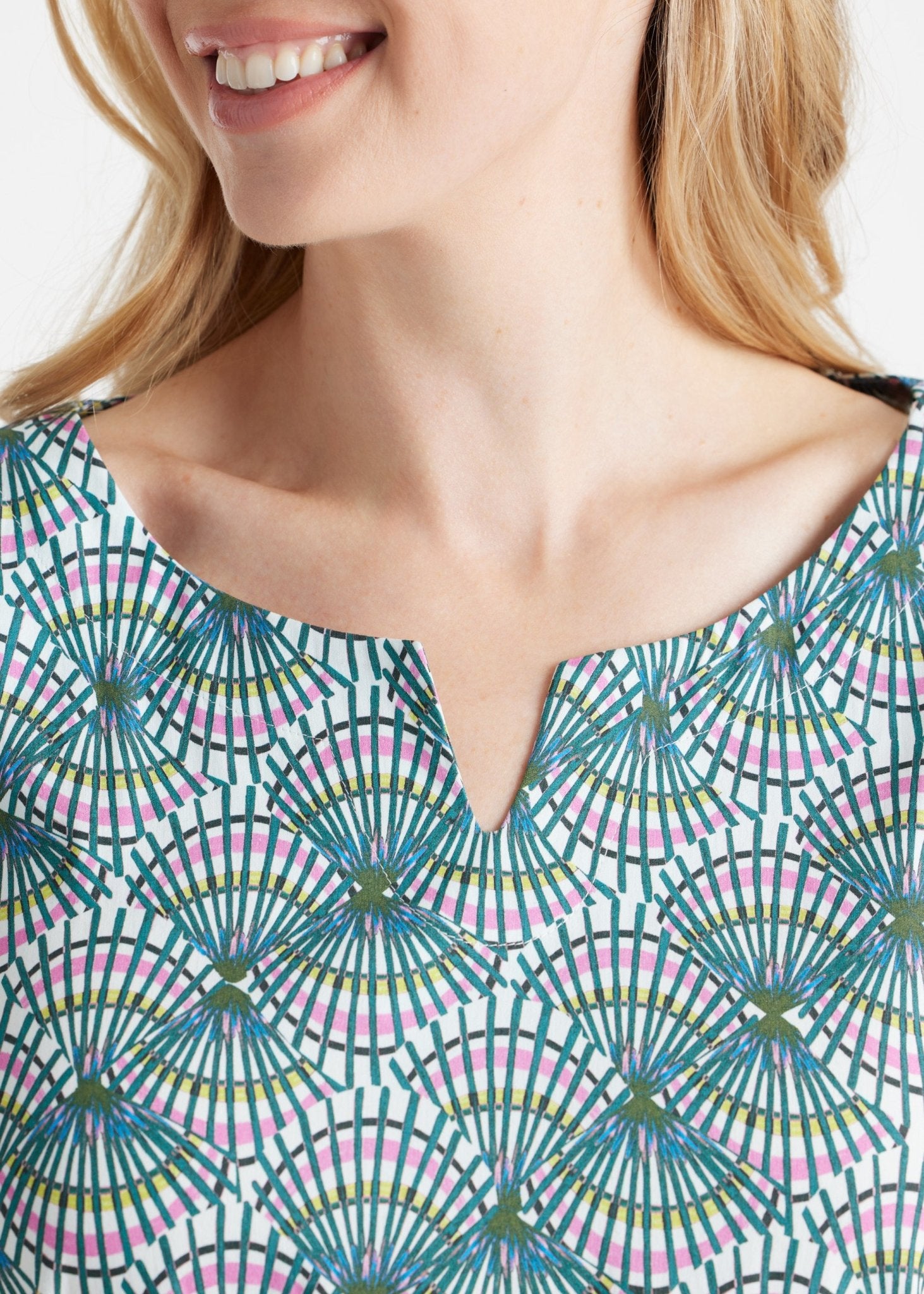 Taillierte Tunika UKUNIA aus Bio - Baumwolle mit Stretch - FOX'S - Fashion
