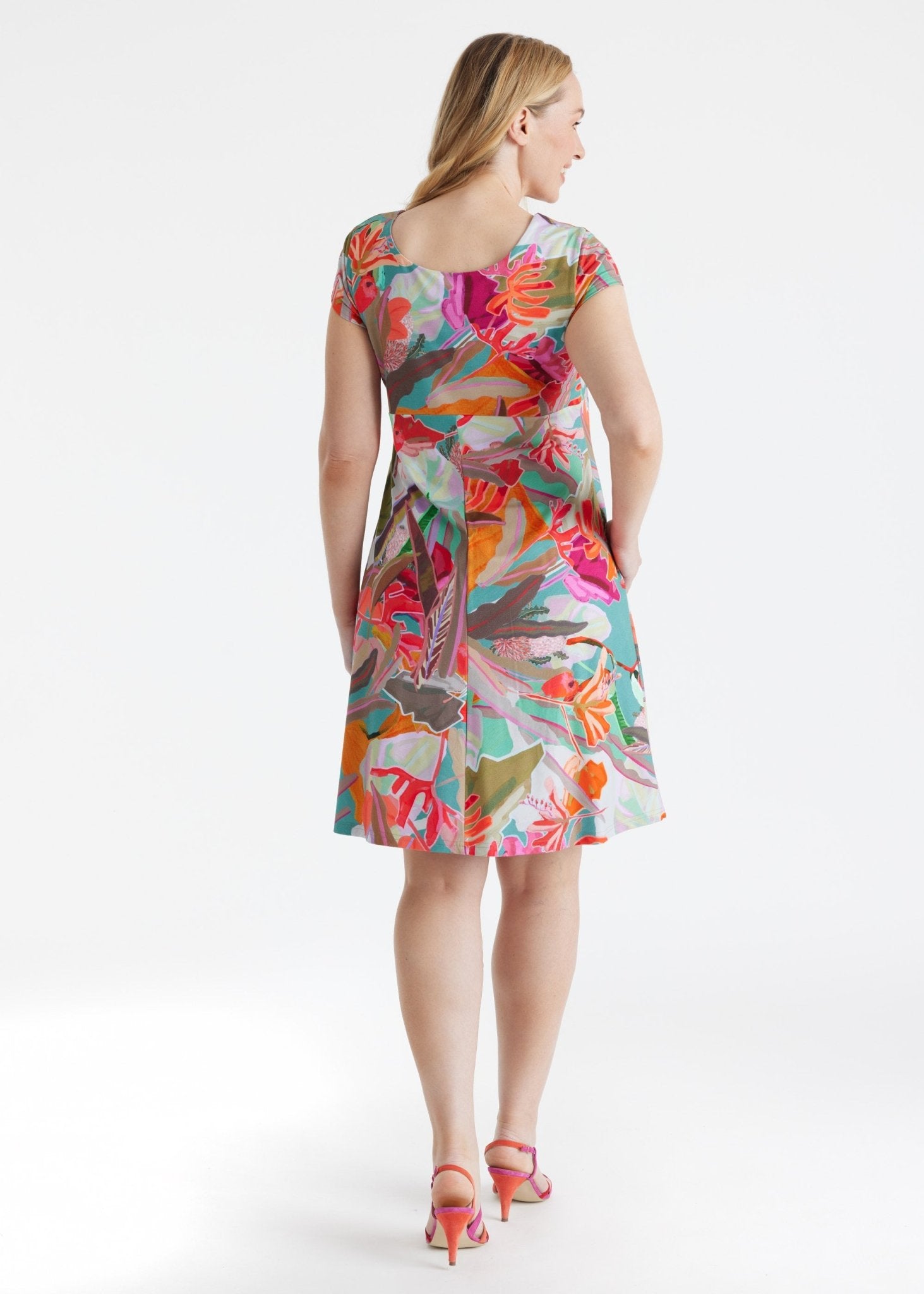 Tailliertes Kleid JOLIVA aus Viskosejersey mit Stretch - FOX'S - Fashion