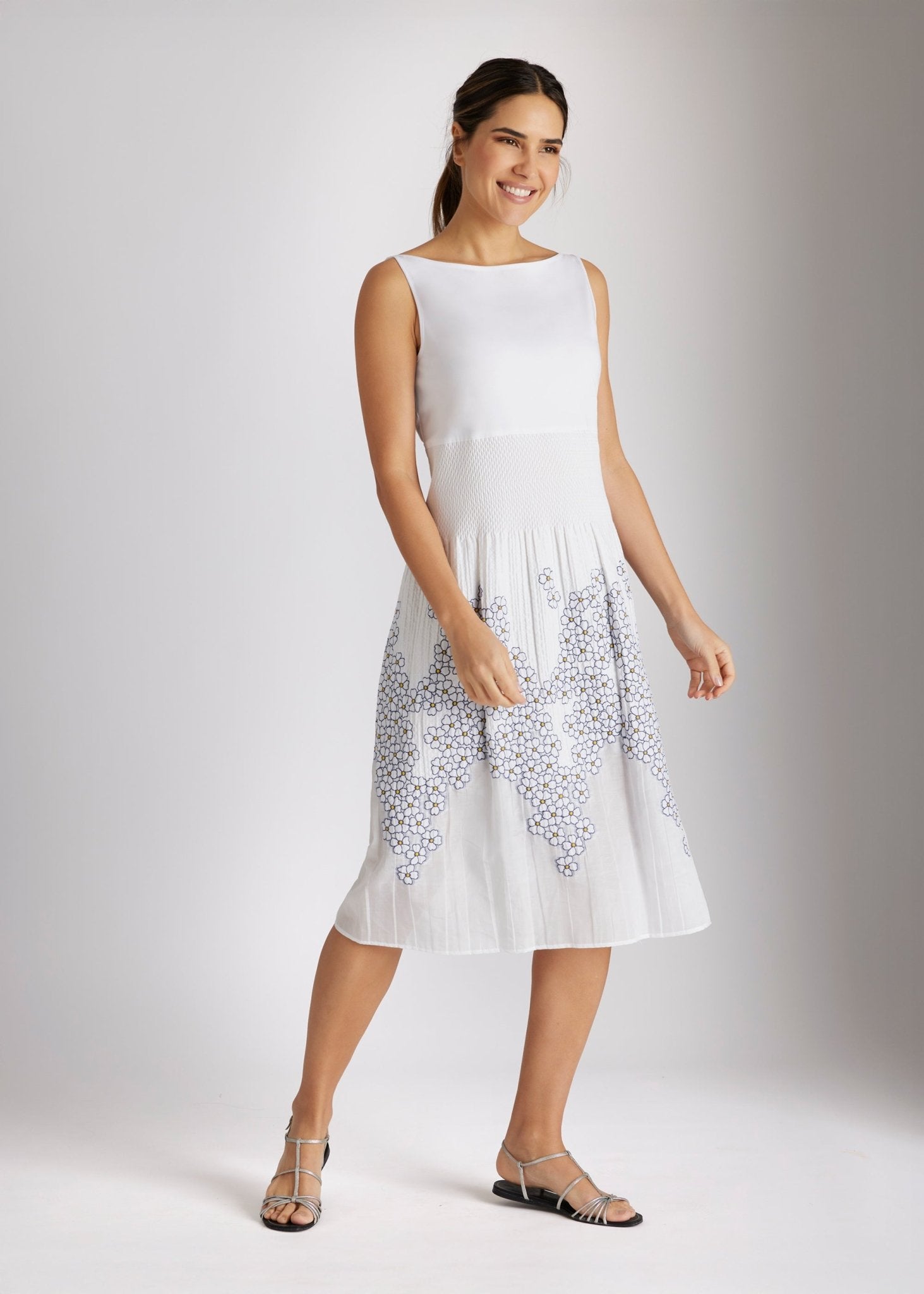 Tailliertes Kleid LIMUK im Patch aus Jersey und Jacquard - FOX'S - Fashion