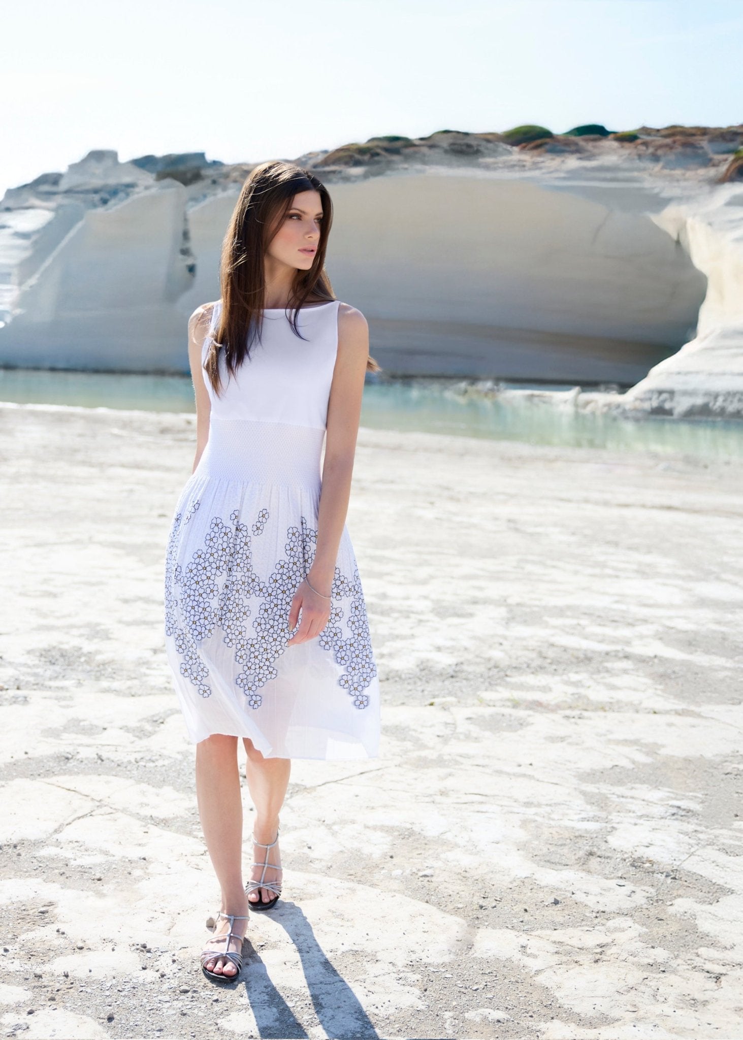 Tailliertes Kleid LIMUK im Patch aus Jersey und Jacquard - FOX'S - Fashion