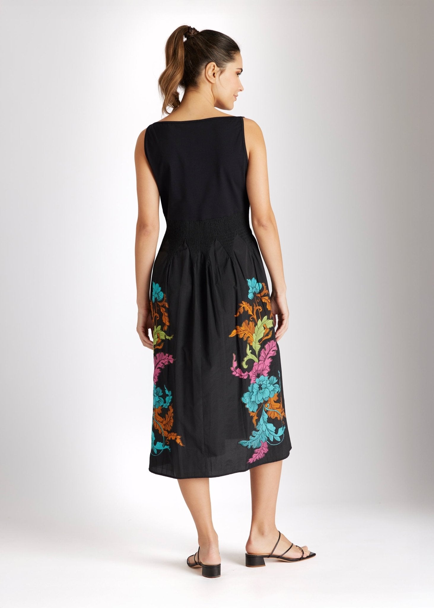 Tailliertes Kleid LIMUKI im Patch aus Jersey und Jacquard - FOX'S - Fashion