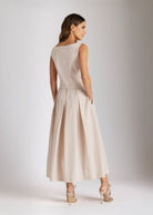 Tailliertes Kleid SEDEBIA im Patch aus Viskosejersey und Taft - FOX'S - Fashion