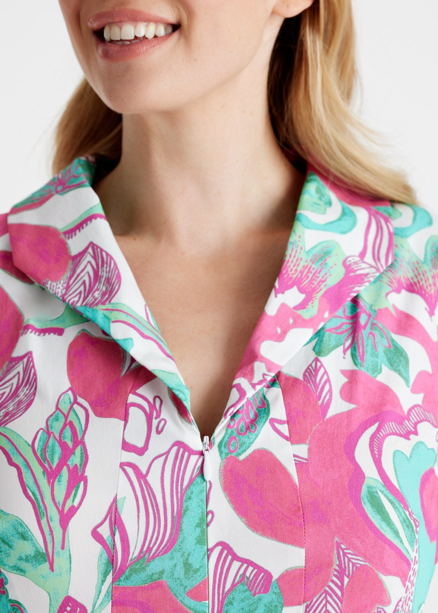 Tailliertes Kleid UDAXI aus Bio - Baumwolle - FOX'S - Fashion