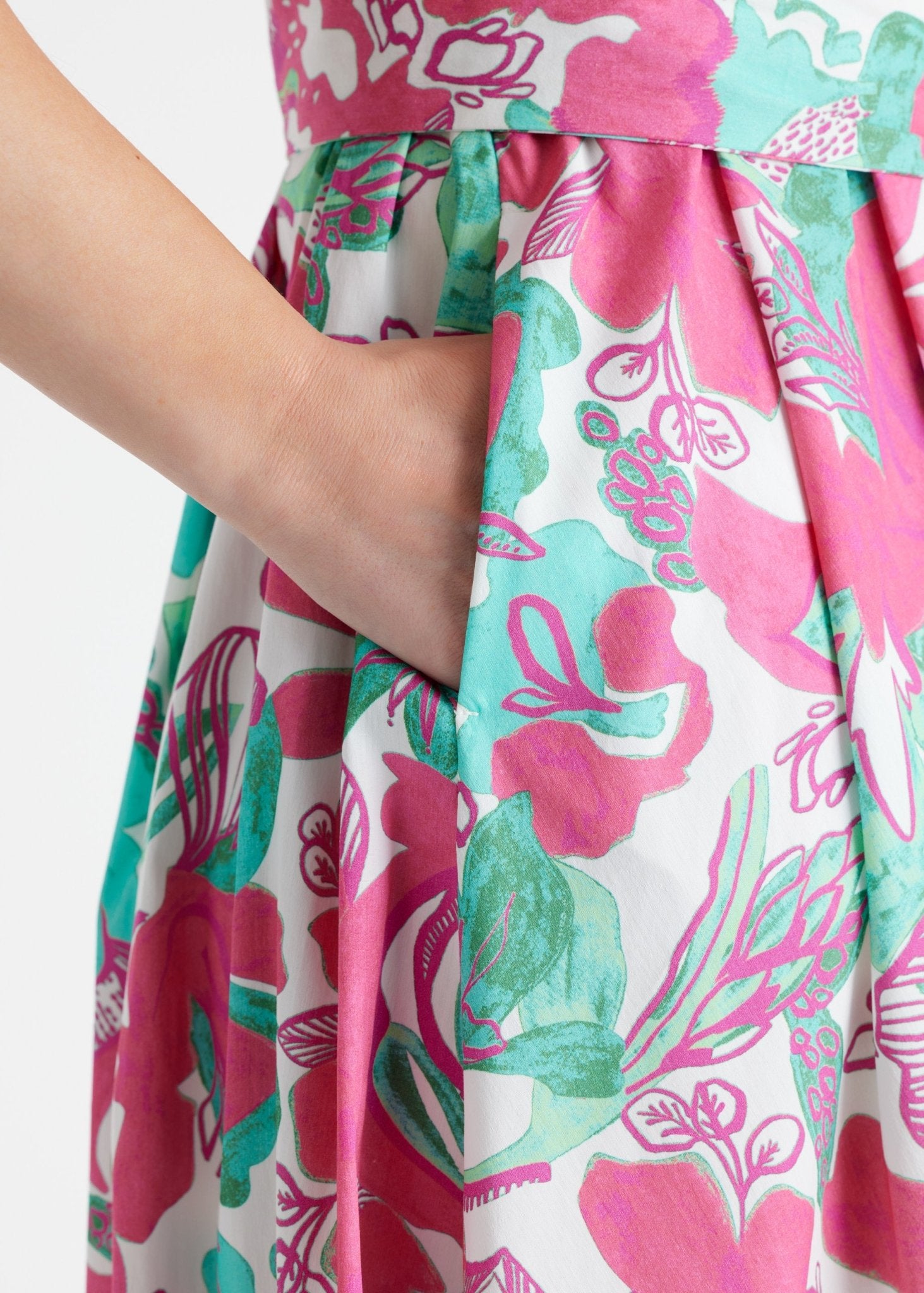Tailliertes Kleid UDAXI aus Bio - Baumwolle - FOX'S - Fashion