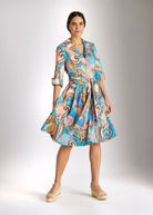 Tailliertes Kleid UDAXI aus Bio - Baumwolle - FOX'S - Fashion