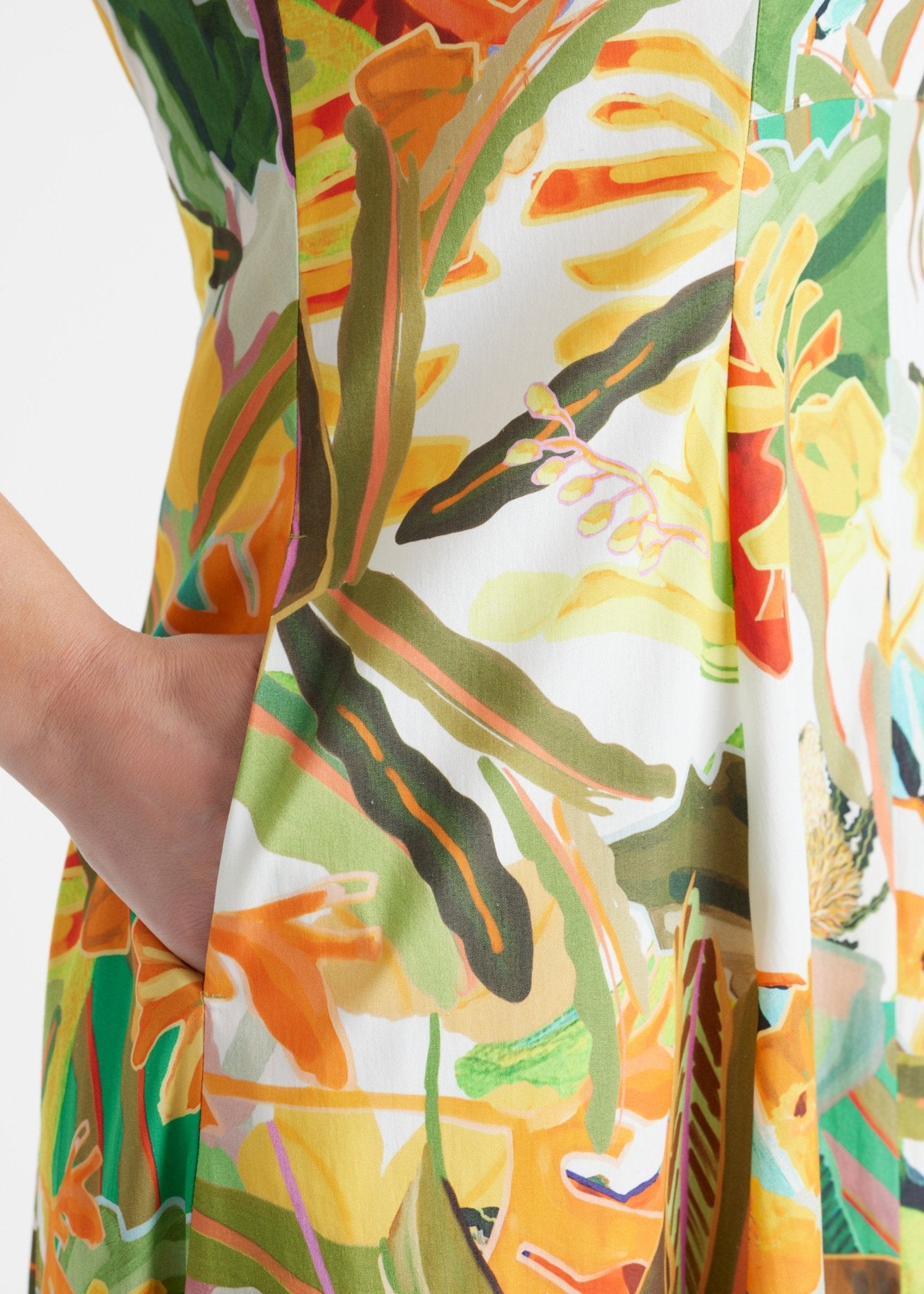 Tailliertes Kleid UNGANA aus Bio - Baumwolle - FOX'S - Fashion