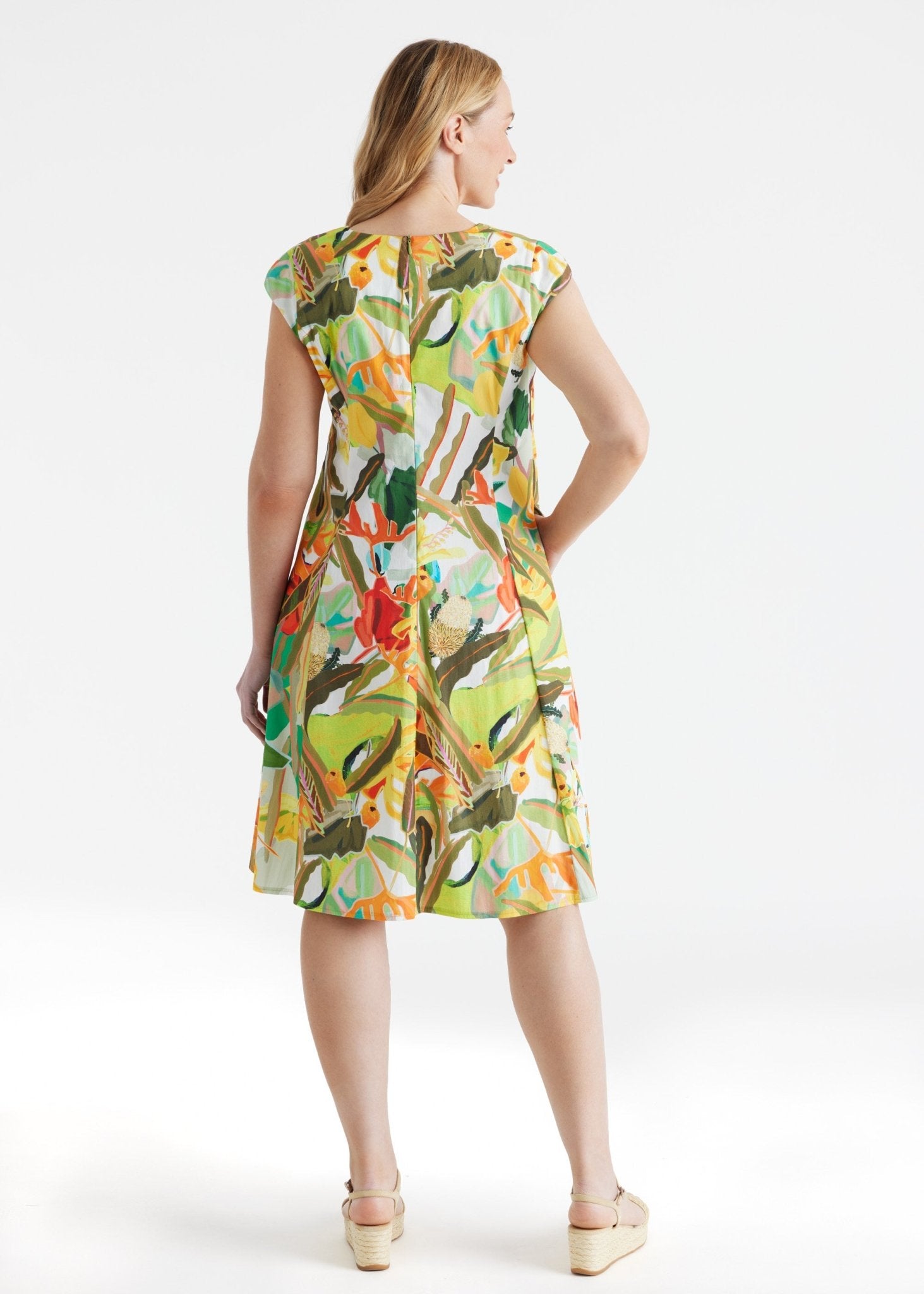 Tailliertes Kleid UNGANA aus Bio - Baumwolle - FOX'S - Fashion