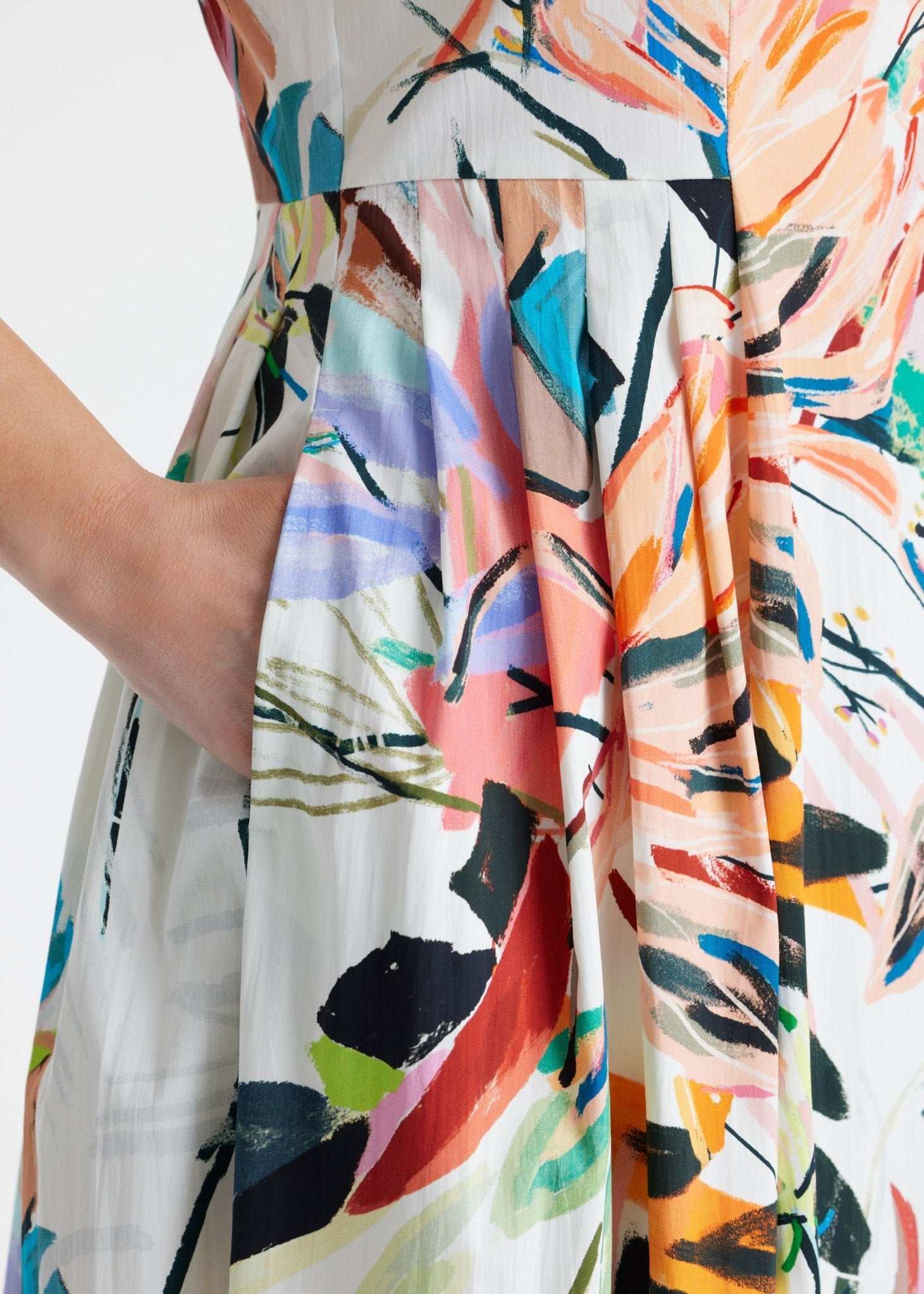 Tailliertes Midi - Kleid DEMONA aus Bio - Baumwolle - FOX'S - Fashion