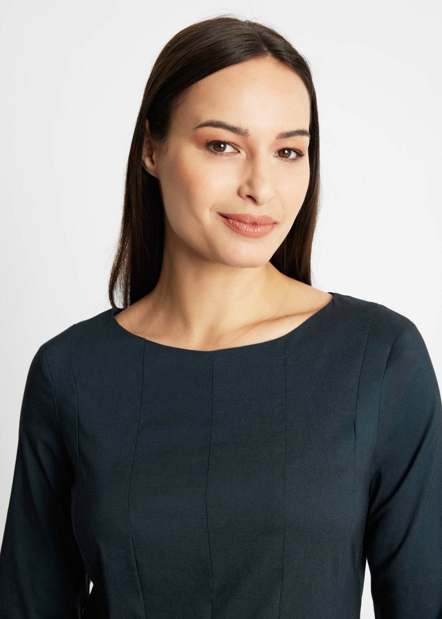 Tailliertes Midi-Kleid JEBIZA aus Viskose-Mix - FOX'S-Fashion