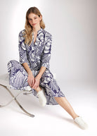 Tailliertes Midi - Kleid UVENTIA aus Bio - Baumwolle - FOX'S - Fashion