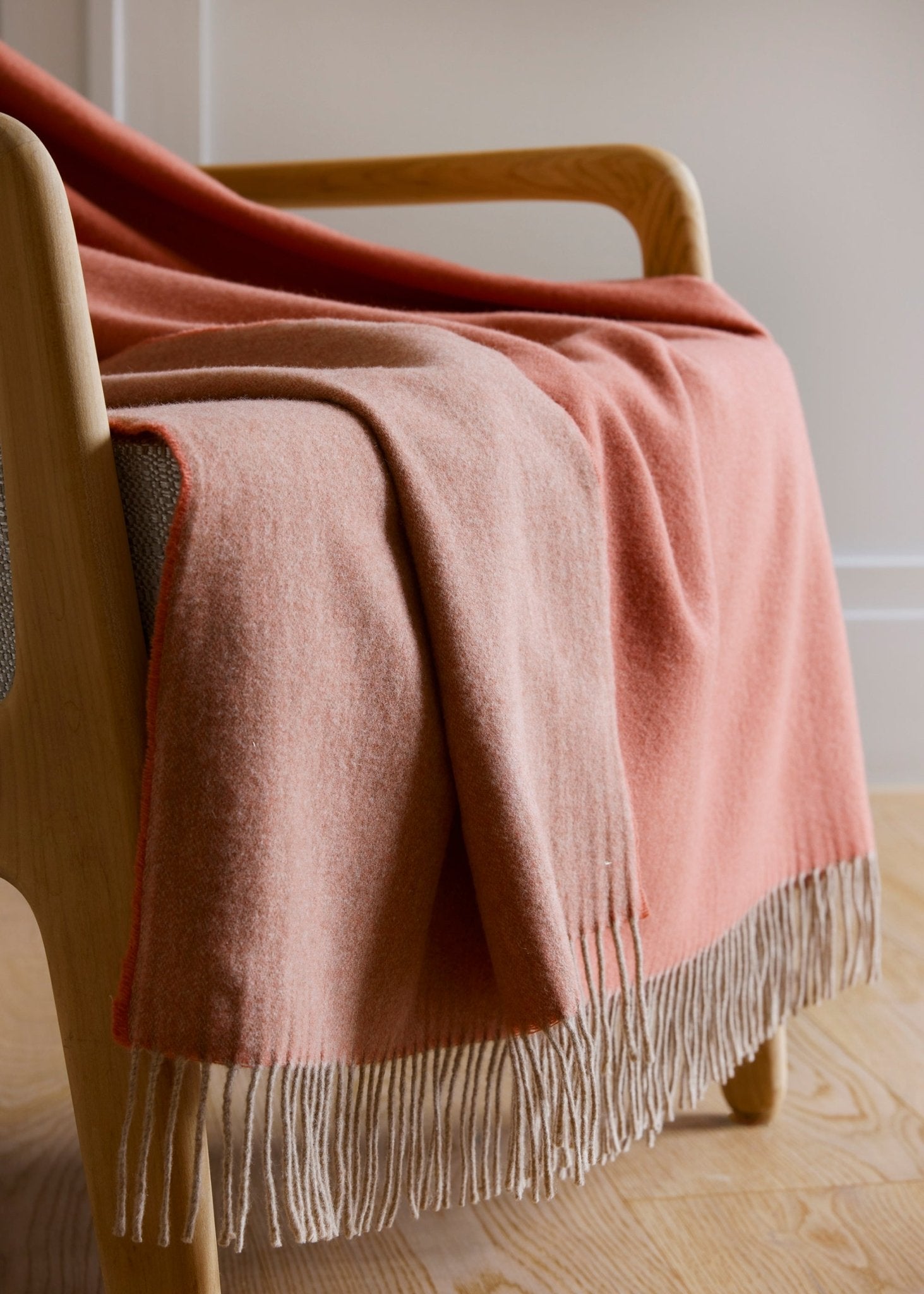 Weiche Decke LANA aus extrafeiner Schurwolle in Doubleface - Machart - FOX'S - Fashion