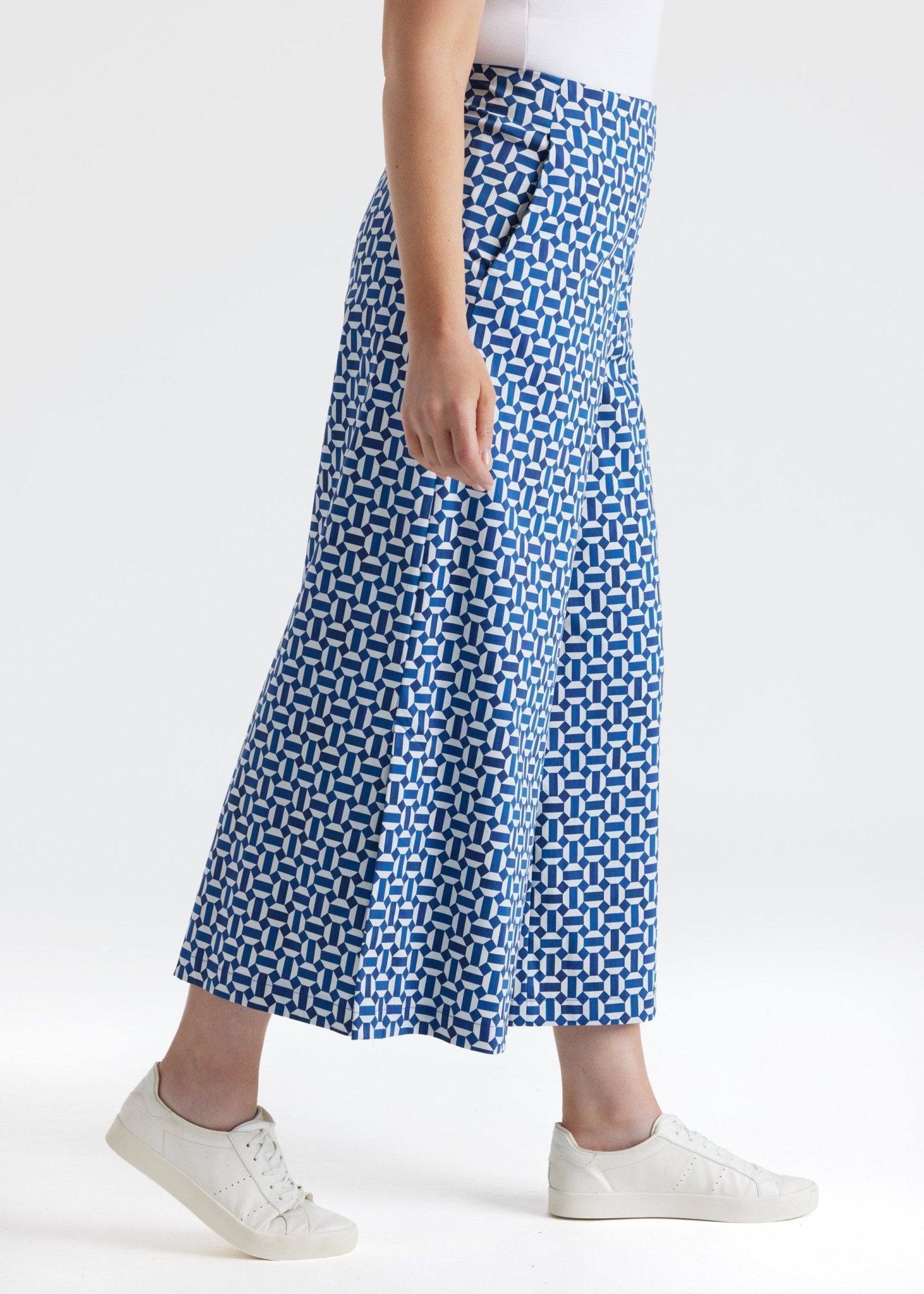 Weite Culotte DUKANA aus Bio - Baumwolle mit Gummibund - FOX'S - Fashion