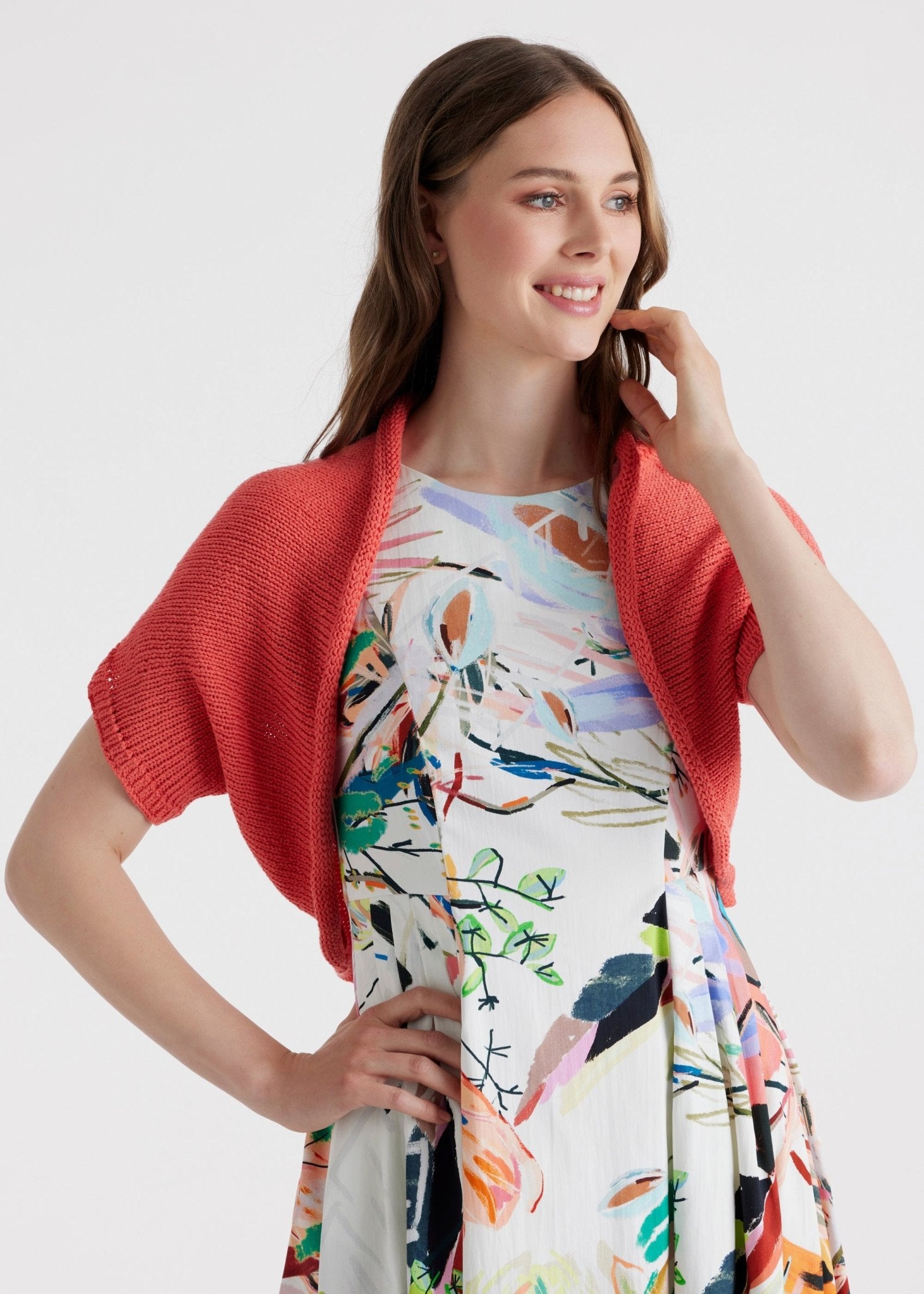 Weiter Strickbolero IPBOLLY aus Baumwollmix - FOX'S - Fashion