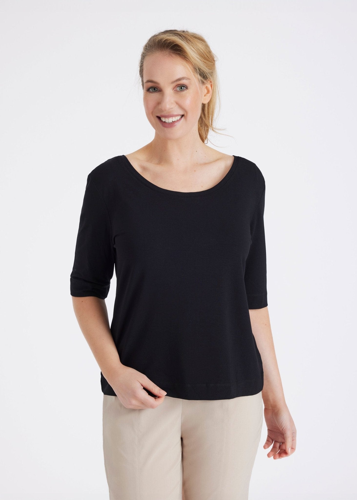 Wendeshirt CIONITU aus Jersey mit Rundhals oder V - Ausschnitt - FOX'S - Fashion