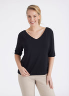 Wendeshirt CIONITU aus Jersey mit Rundhals oder V - Ausschnitt - FOX'S - Fashion